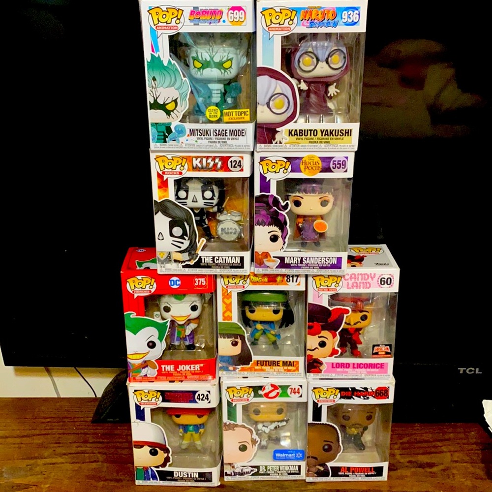 Out Of The Box Funko Pop Collector Lot